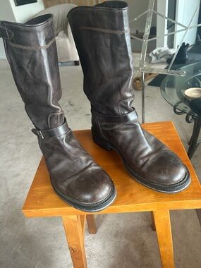 Vintage Italian engineer boots